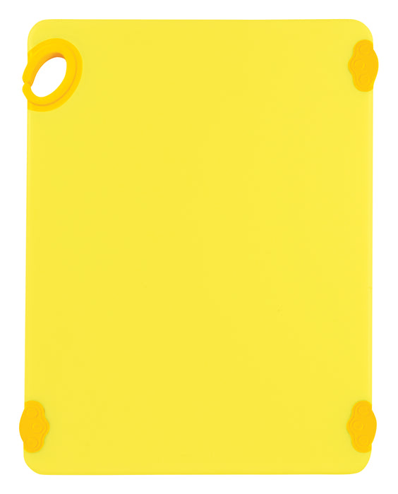 Cutting Board with Hook, 15" x 20" x 1/2", FULL COLOR Yellow (6 Each)-cityfoodequipment.com