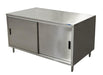 24" X 36" S/S Cabinet Base Chef Table Sliding Door-cityfoodequipment.com