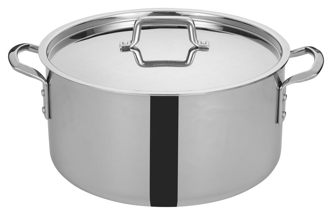 20qt Triply S/S Stock Pot w/Cover (4 Set)-cityfoodequipment.com