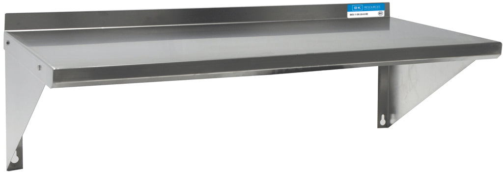 16" x 96" S/S T-430 18 Ga Wall Shelf-cityfoodequipment.com