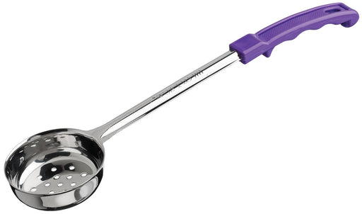 4oz Perf Food Portioner, One-piece S/S, Purple Handle, Allergen Free (12 Each)-cityfoodequipment.com