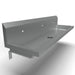 72" Wall Mount 3 Station Handwash Sink, Single Hole Splash Mount-cityfoodequipment.com