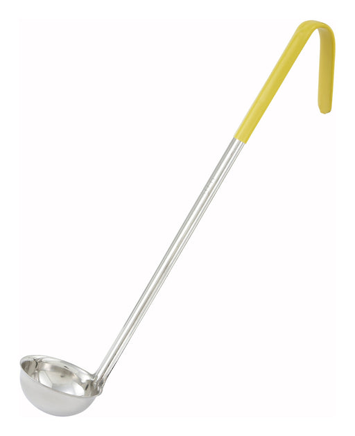 1oz, Ladle, One-piece, Yellow, S/S (12 Each)-cityfoodequipment.com