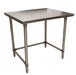 14 ga. S/S Work Table Open Base S/S Legs 36"Wx30"D-cityfoodequipment.com