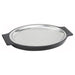 Sizzle Platter Set, Oval, 11", S/S with Bakelite Underliner (12 Set)-cityfoodequipment.com