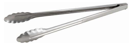 16" S/S Utility Tong, Heavyweight, 0.9mm (12 Each)-cityfoodequipment.com