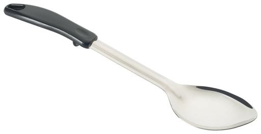 13" Solid Basting Spoon, Stop Hook Plastic Hdl, S/S (12 Each)-cityfoodequipment.com