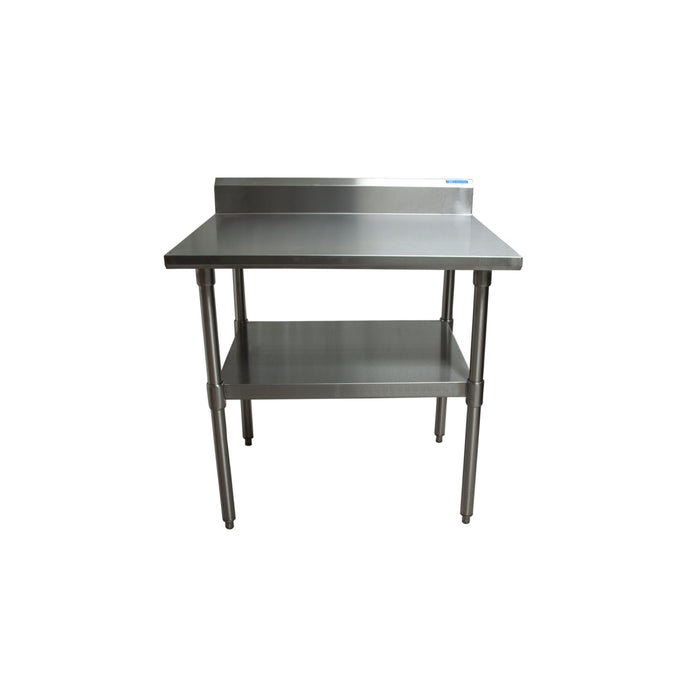 16 ga. S/S Work Table With Undershelf 5"Riser 36"Wx30"D-cityfoodequipment.com