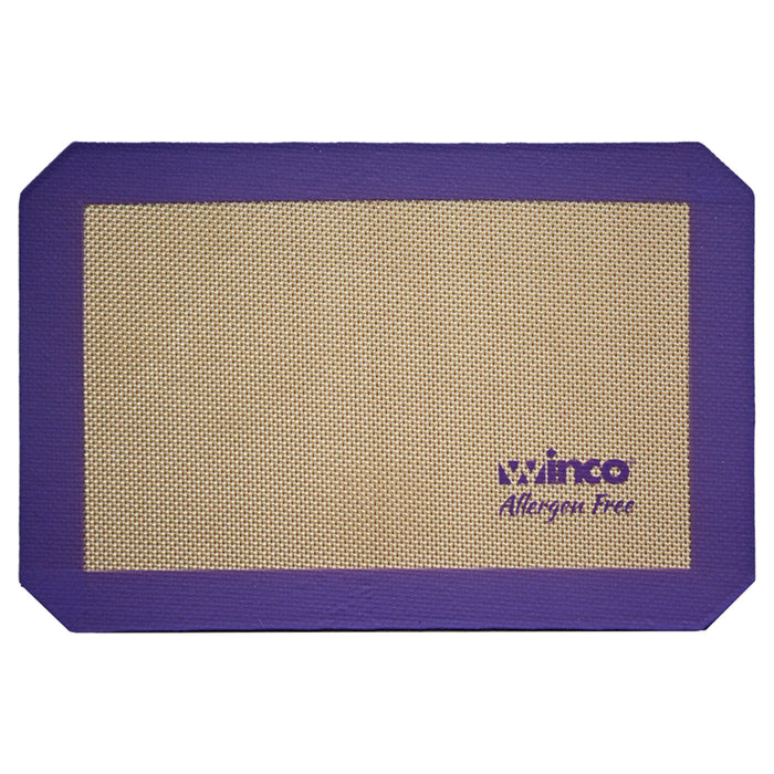 Purple Silicone Baking Mat, Quarter-size, 8-1/4" x 11-3/4", Allergen Free (10 Each)-cityfoodequipment.com