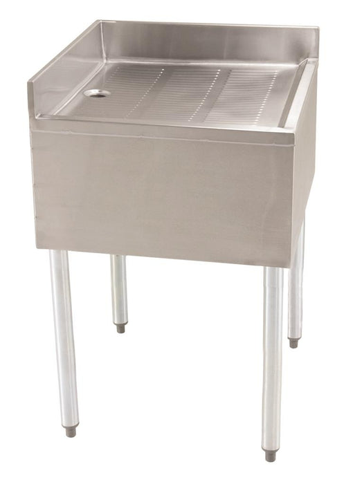 21" S/S Underbar Corner Drainboard w/ Legs-cityfoodequipment.com