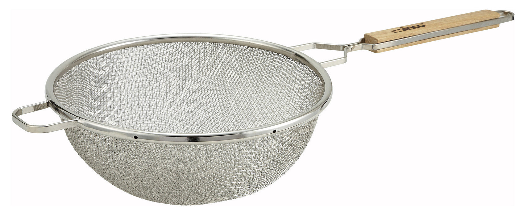 10-1/4" Double Mesh Strainer, Medium, Nickle Plated (12 Each)-cityfoodequipment.com