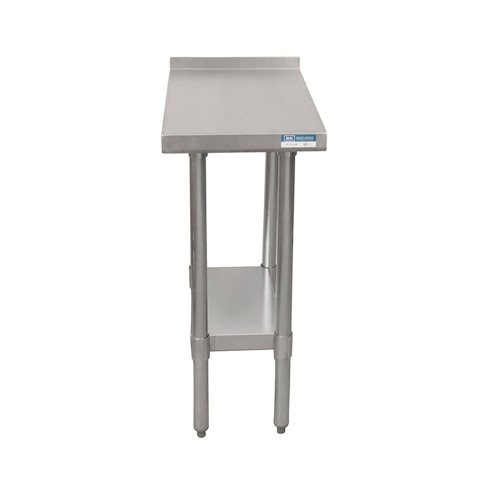 18 ga. S/S Filler Table, Galvanized Shelf 1 1/2" Riser 15"W x 24"D-cityfoodequipment.com