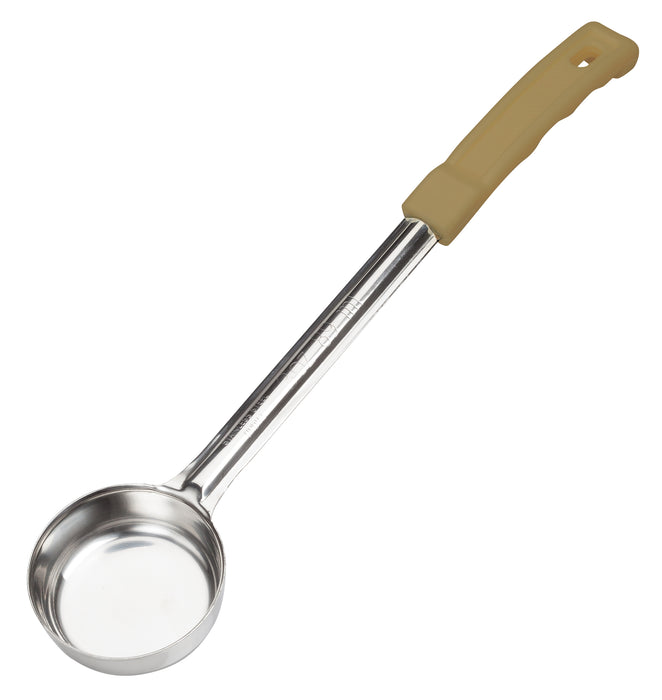 Winco Prime One-piece S/S 3oz Solid Food Portioner, Tan, NSF (12 Each)-cityfoodequipment.com