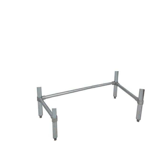 Galvanized Open Base Table Kit, 72 X 24-cityfoodequipment.com