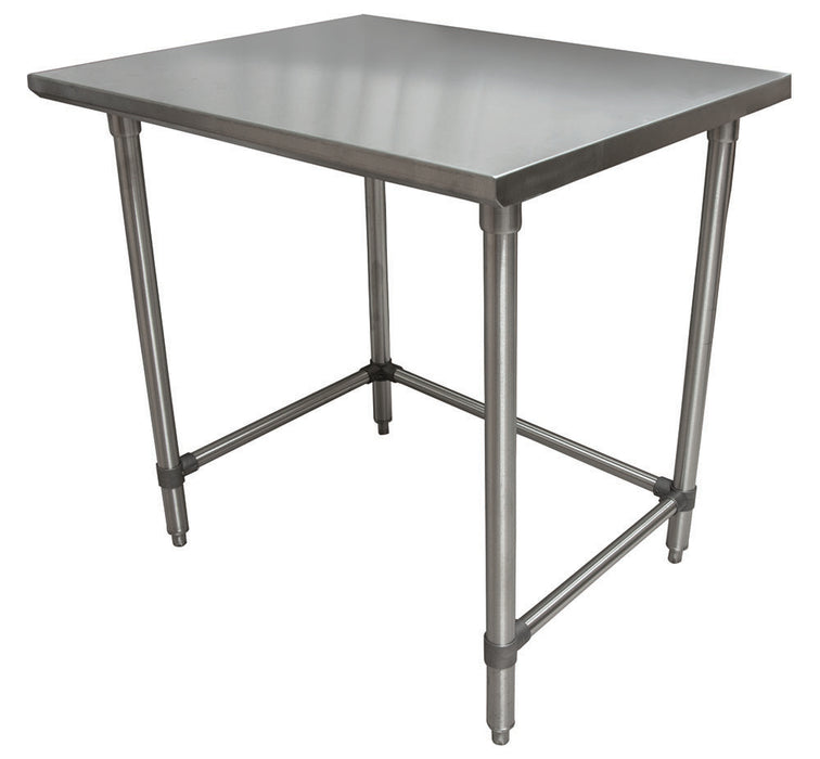 16 ga. S/S Work Table Open Base 36"Wx36"D-cityfoodequipment.com