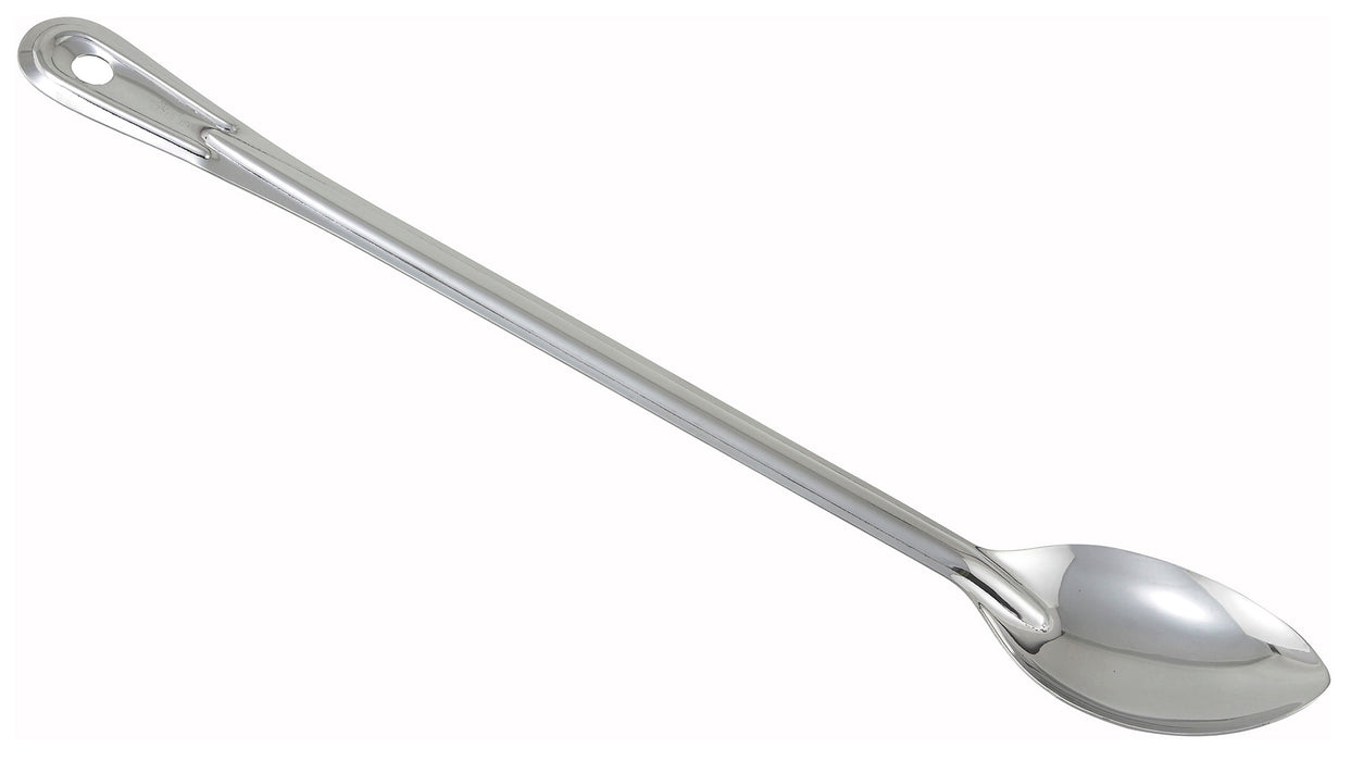 Winco Prime One-piece S/S 21" Solid Basting Spoon, NSF (12 Each)-cityfoodequipment.com