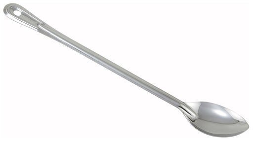 Winco Prime One-piece S/S 21" Solid Basting Spoon, NSF (12 Each)-cityfoodequipment.com