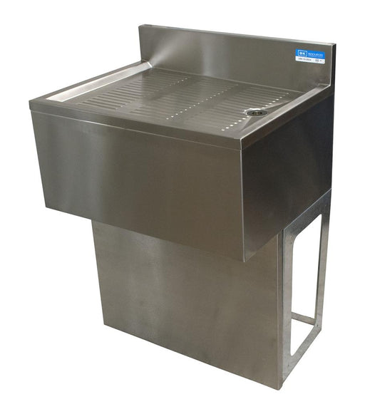 21"X30" S/S Underbar Drainboard w/ Base-cityfoodequipment.com