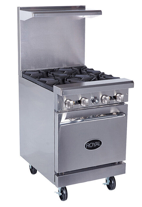 Royal Range of California RR-4 Gas 24" Restaurant Range-cityfoodequipment.com