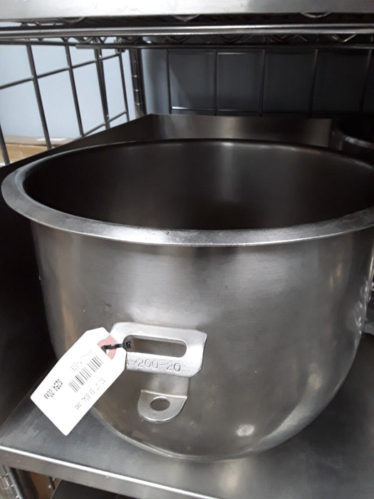 Used Hobart A200 - 20 QT Stainless Steel Bowl-cityfoodequipment.com