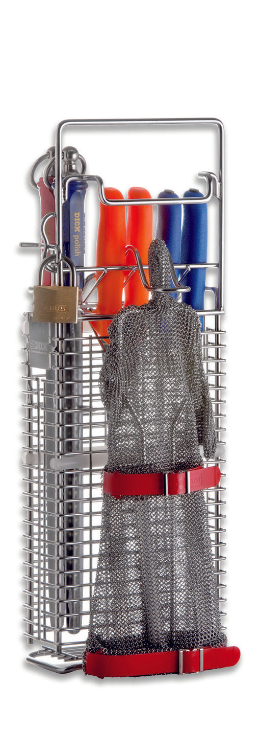 F. Dick (9025001) Knife Holder for 4 Knives, 2 Steels & Glove Holder-cityfoodequipment.com