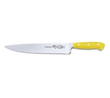 F. Dick (8144726-02) 10" Chef's Knife, Forged, Yellow Handle-cityfoodequipment.com