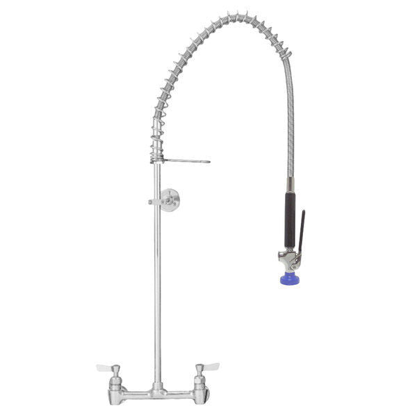 Fisher 64793 BackSplash Mounted Pre-Rinse Faucet with Wall Bracket and 8" Center-cityfoodequipment.com