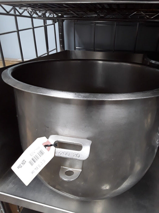 Used Hobart A200 - 20 QT Stainless Steel Bowl-cityfoodequipment.com