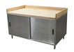 30" X 48" Maple Bakers Top Cabinet Base Chef Table Sliding Door-cityfoodequipment.com