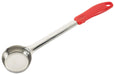 2oz Solid Food Portioner, One-piece, Red, S/S (12 Each)-cityfoodequipment.com