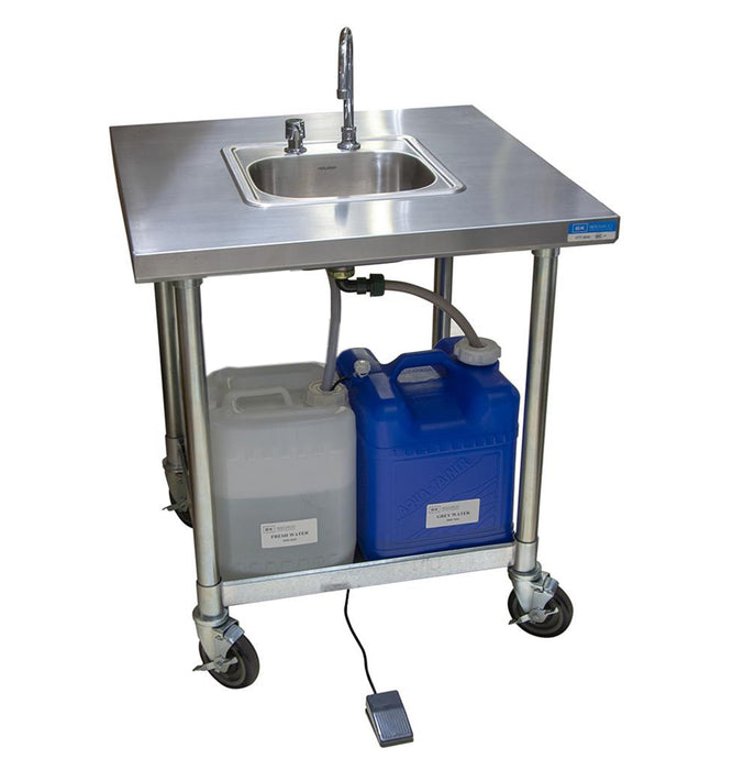 Mobile Handwashing Sink Cold Water w/Deckmount-cityfoodequipment.com