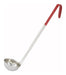 2oz, Ladle, One-piece, Red, S/S (12 Each)-cityfoodequipment.com