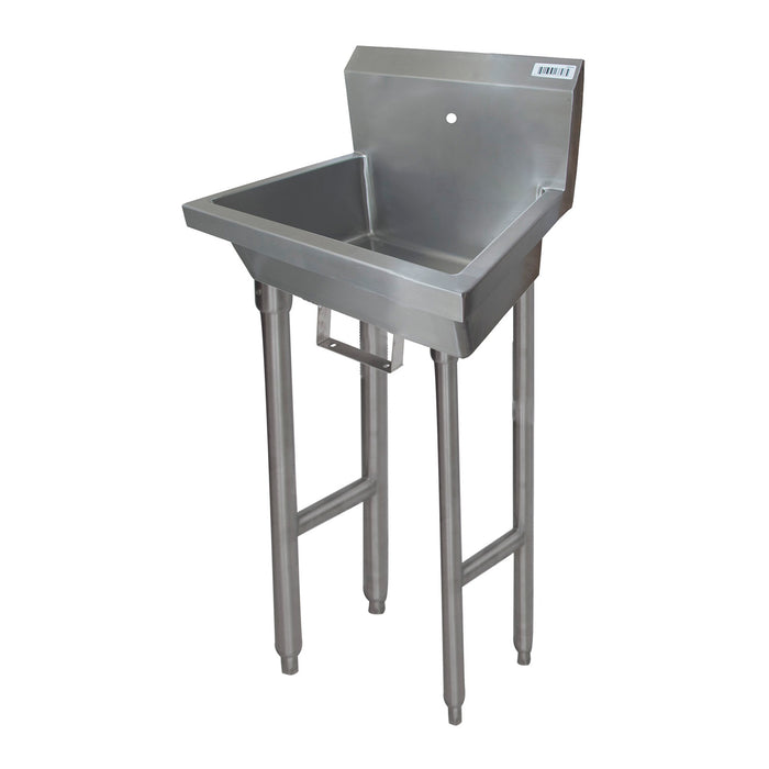 24" Freestanding Single Station Handwash Sink with Splash Mount-cityfoodequipment.com