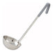 12oz, Ladle, One-piece, Gray, S/S (12 Each)-cityfoodequipment.com