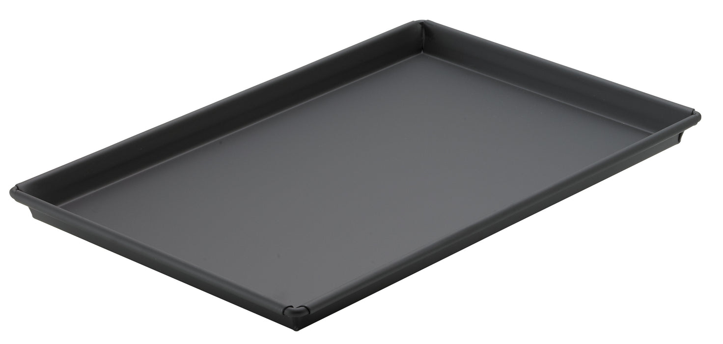 Sicilian Pizza Pan, 12" x 18" x 1", Heavyweight Rolled Steel, Non-stick (4 Each)-cityfoodequipment.com