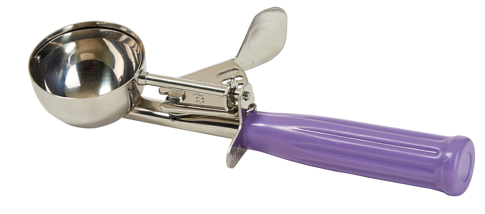 Ice Cream Disher, Size 20, Purple PP Hdl, Allergen Free (12 Each)-cityfoodequipment.com