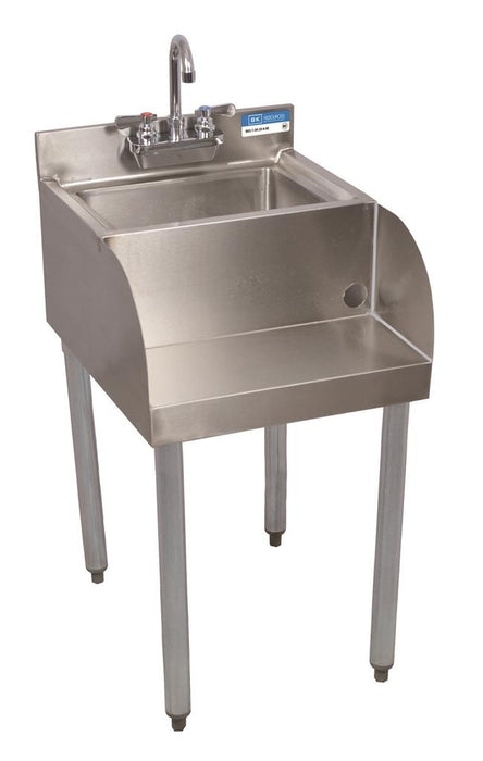 21"X18" S/S Underbar Blender Station w/ Faucet-cityfoodequipment.com