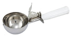 Ice Cream Disher, Size 6, Plastic Hdl, White (12 Each)-cityfoodequipment.com