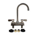 Evolution 4" Deck Mount S/S Faucet, 4.5" Gooseneck Spout-cityfoodequipment.com