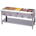 Duke 305 73" Hot Food Table w/ (5) Wells & Undershelf, Natural Gas-cityfoodequipment.com