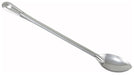Winco Prime One-piece S/S 18" Solid Basting Spoon, NSF (12 Each)-cityfoodequipment.com