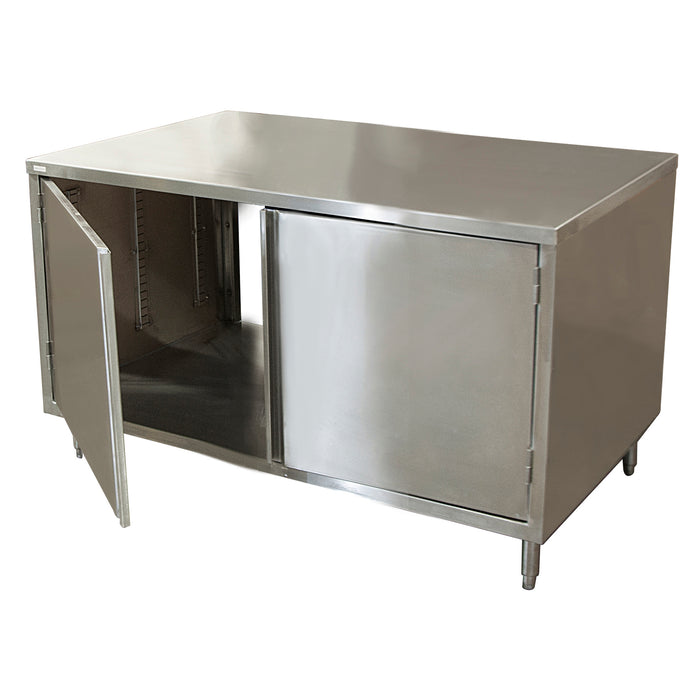 24" X 18" Dual Sided S/S Cabinet Base Chef Table Hinged Door-cityfoodequipment.com