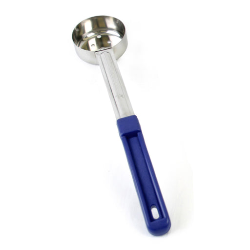 2 OZ LADOON PLASTIC 2 PC HANDLE PERF, BLUE LOT OF 12 (Ea)-cityfoodequipment.com