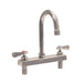 Evolution 8" Deck Mount S/S Faucet, 5" Gooseneck Spout-cityfoodequipment.com