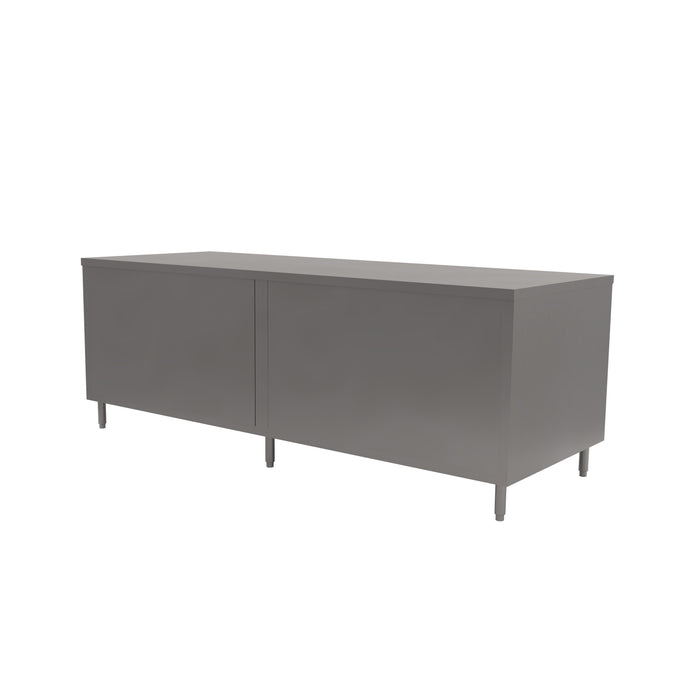 36" X 120" S/S Cabinet Base Chef Table-cityfoodequipment.com