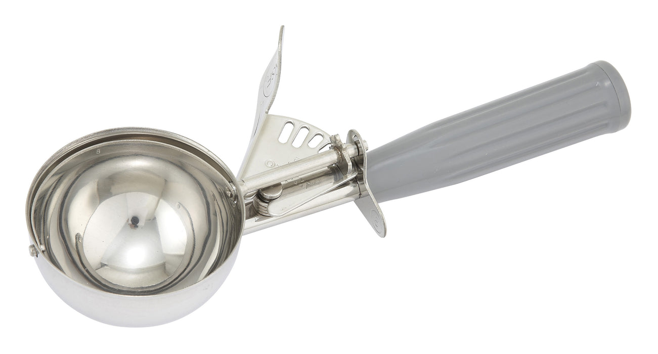 Ice Cream Disher, Size 8, Plastic Hdl, Gray (12 Each)-cityfoodequipment.com