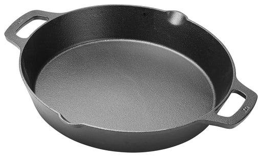 Cast Iron, Induction Skillet with Dual Loop Handles, 12" Dia, Pre-Seasoned (4 Each)-cityfoodequipment.com