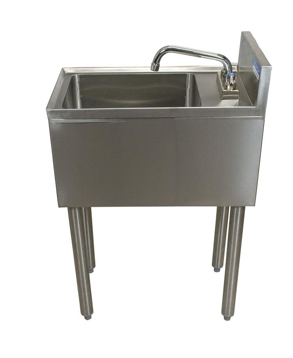 21"X15" S/S Underbar Dump Sink w/ Faucet-cityfoodequipment.com