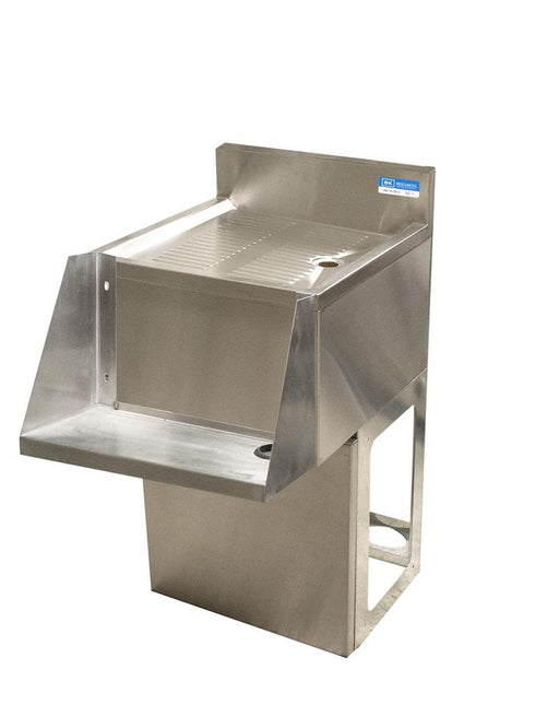 12"X21" S/S Mixing Station w/ Drainboard-cityfoodequipment.com