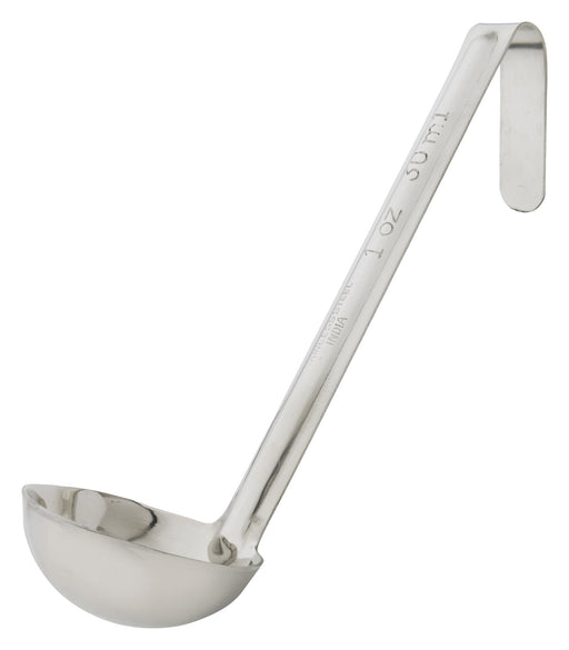 1oz Ladle w/6" Hdl, One-piece, S/S (12 Each)-cityfoodequipment.com